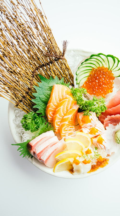 sushi japonés de pulpo bebé