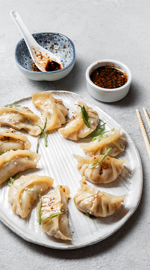 sashimi japonés de gambas